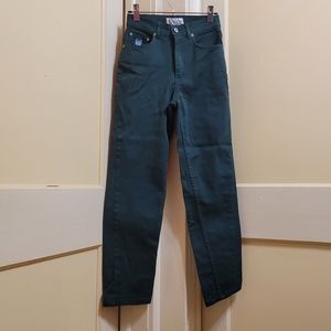 Vintage Cosmo High Rise Green Mom Jeans Women's size 5/6